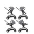 Evenflo Pivot Xpand Modular Stroller, Baby Stroller, Converts to Double Stroller, 4 Modes, Durable Construction, Extra-Large Storage Basket, Compact Folding Design, 55-Lb Capacity, Percheron Gray - Evallys.com # #
