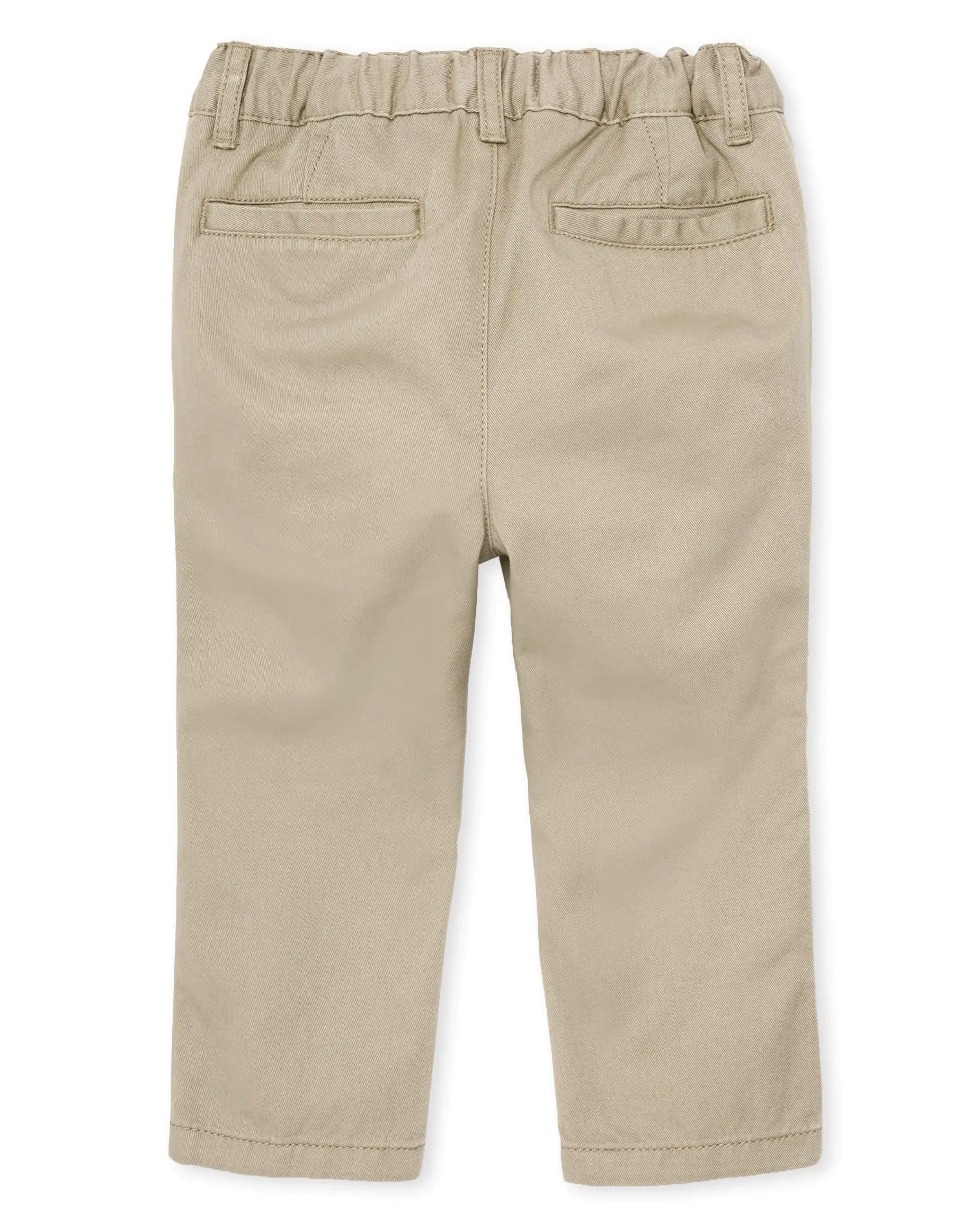 The Children's Place Baby-Boys and Toddler Stretch Chino Pants 4T Sand Wash Single 1 - Evallys.com # #