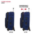 SwissGear Sion Softside Expandable Luggage, Blue, Checked-Medium 25-Inch - Evallys.com # #
