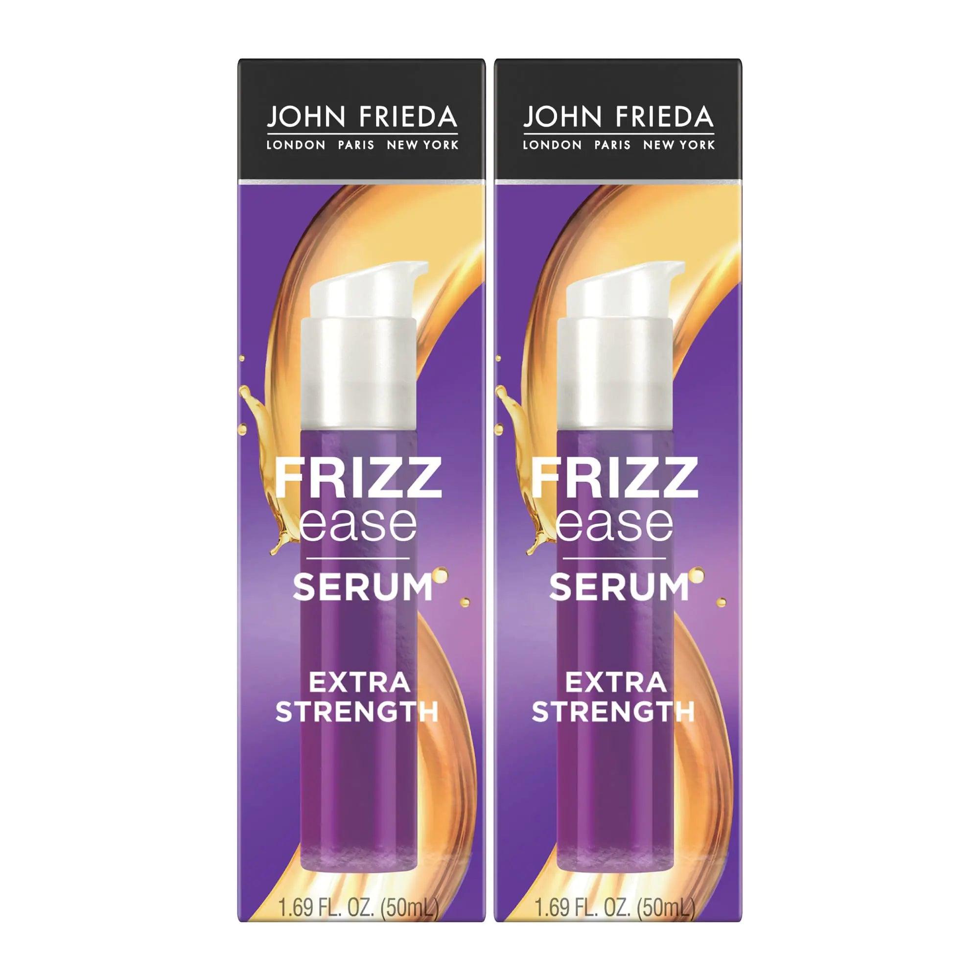 John Frieda Anti Frizz, Frizz Ease Extra Strength Hair Serum with Argan Oil, Anti-Humidity Spray for Hair, Nourishing Treatment for Thick, Coarse Hair, 1.69 Oz, Pack of 2 Coconut 1.69 Fl Oz (Pack of 1) - Evallys.com # #