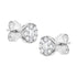 .925 Sterling Silver 1/2 cttw Lab Grown Diamond Composite Earring (F-G Color, VS2-SI1 Clarity) - Evallys.com # #