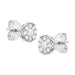 .925 Sterling Silver 1/2 cttw Lab Grown Diamond Composite Earring (F-G Color, VS2-SI1 Clarity) - Evallys.com # #