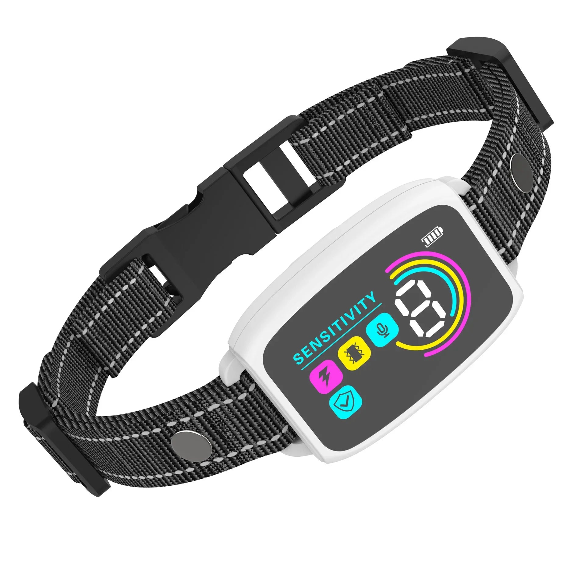 Smart Automatic Anti Barking Dog Collar Rechargeable Bark Stopper Stop Barking HD Digital Display IP67 Waterproof Collar For Dogs Pet Products - Evallys.com