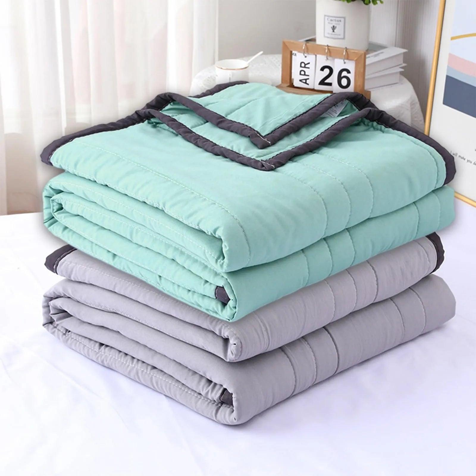 140X200Cm Ice Blanket for All-Season Lightweight Summer Cooler Quilt for Hot Sleepers and Night Sweats - Evallys.com # #