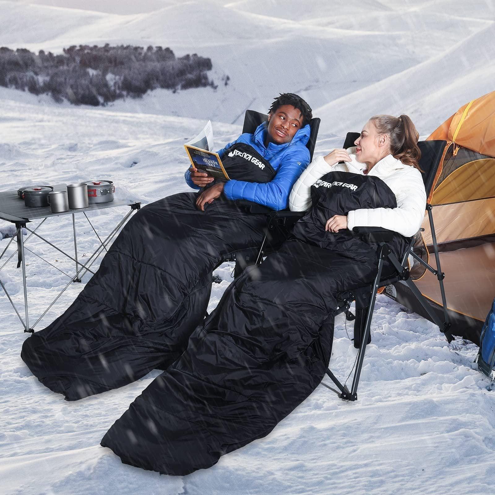 ANTARCTICA GEAR, 5pcs Heating Areas Sleeping Bags 3 Adjustable Heating Levels Cold Weather Sleeping Bag For All Season Hiking & Camping - Evallys.com # #