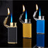 Creative Blue Tiger Double Fire Metal Winproof Lighter Inflatable Lighter - Evallys.com # #