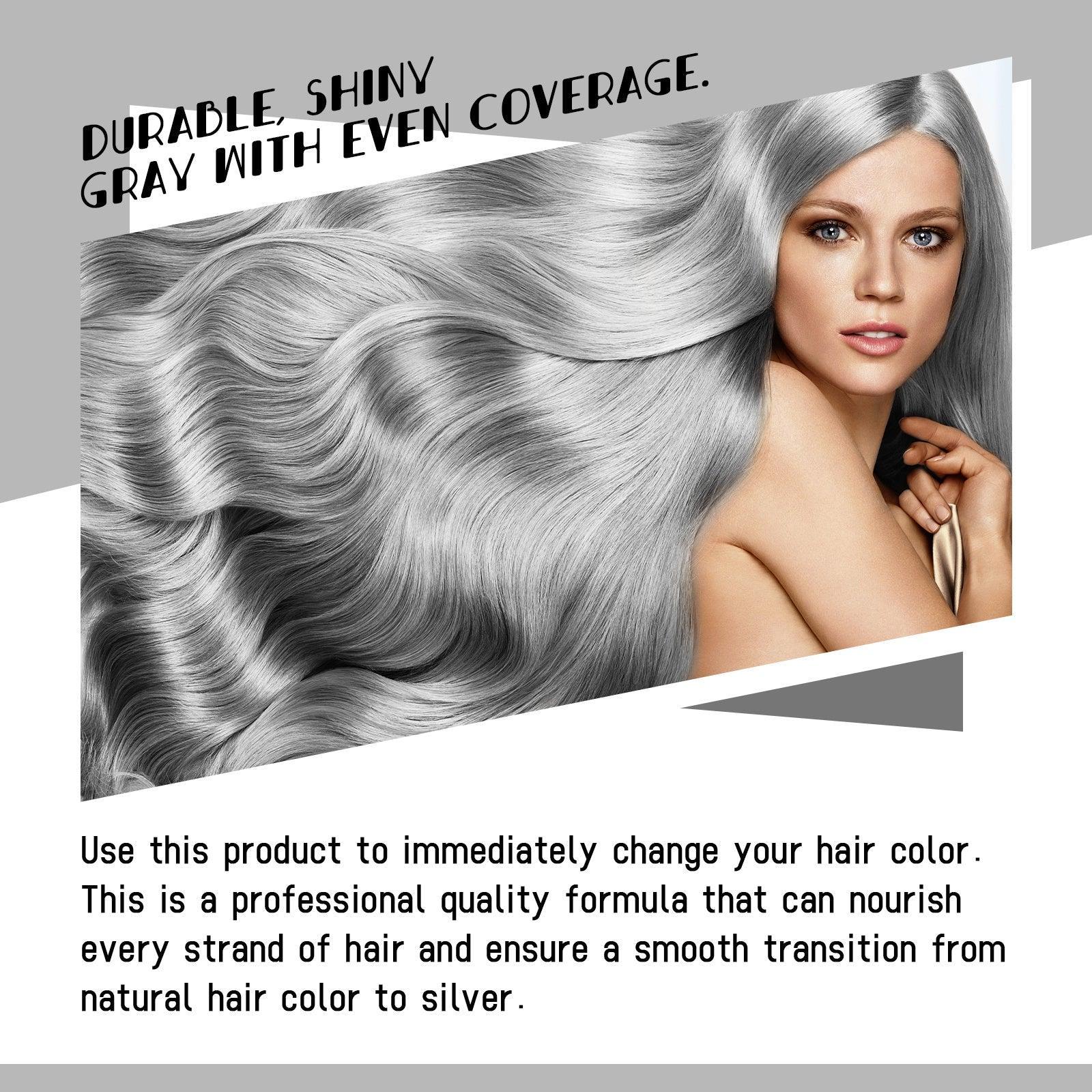 EELHOE Gray Hair Cream Natural Hair Color Long Lasting No Hair Damage Easy To Color Easy To Clean Tide Color Hairdresser - Evallys.com # #