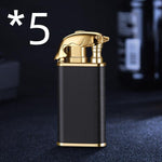 Creative Blue Tiger Double Fire Metal Winproof Lighter Inflatable Lighter - Evallys.com # #