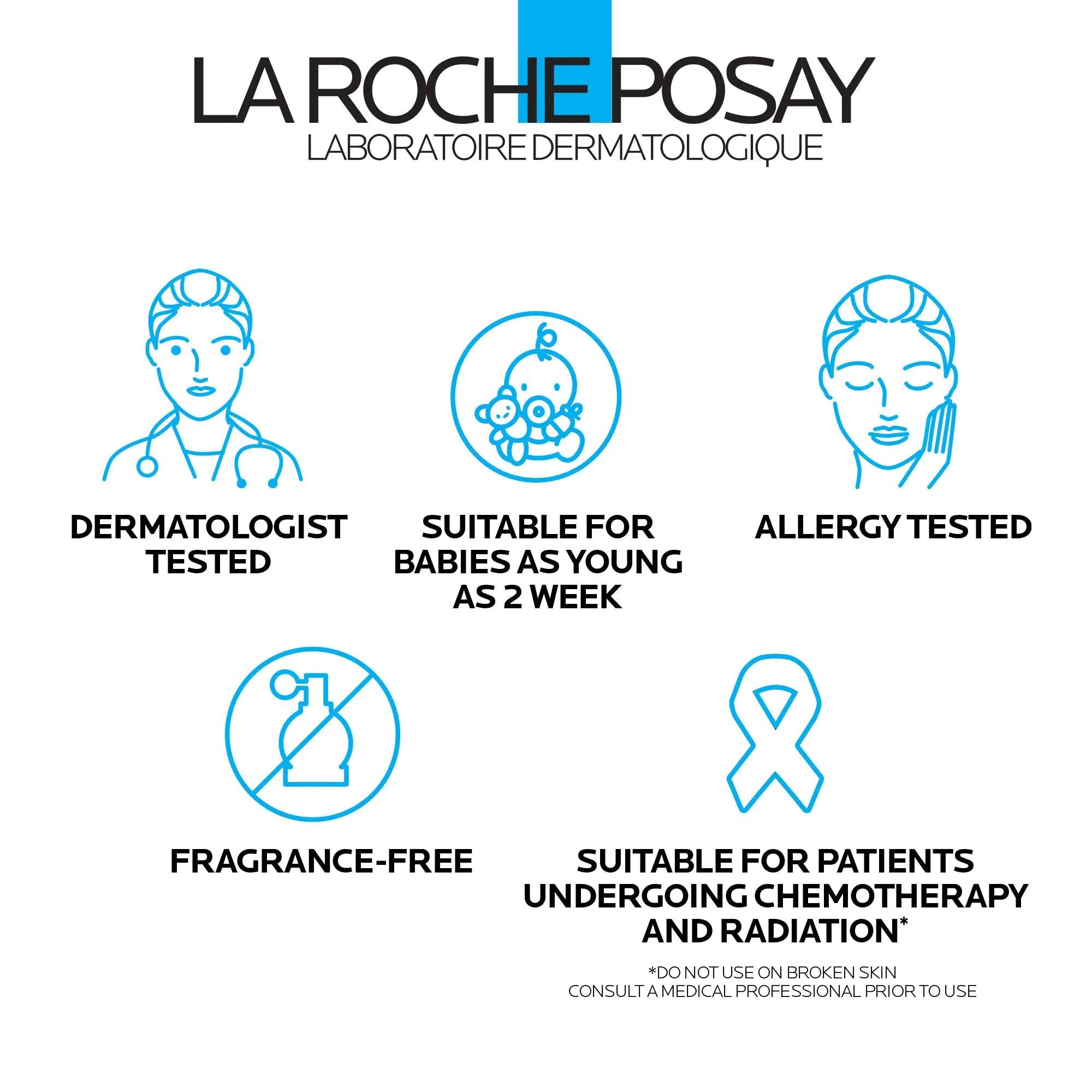 La Roche-Posay Lipikar AP+ Gentle Foaming Moisturizing Wash | Shea Butter + Niacinamide + Glycerin | Moisturizing Body Wash & Face Wash For Dry Skin | National Eczema Association Accepted | Soap Free - Evallys.com # #