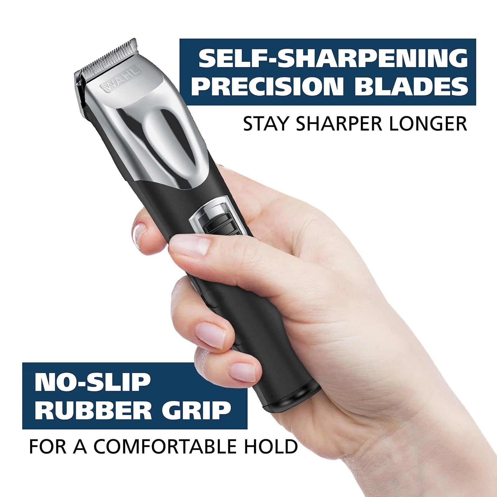 Wahl USA Rechargeable Lithium Ion All in One Beard Trimmer for Men with Detail and Ear & Nose Hair Trimmer Attachment – Model 9854-600B - Evallys.com # #