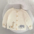 Cozy Knit Embroidered Cotton Sweater for Infants - Evallys.com # #