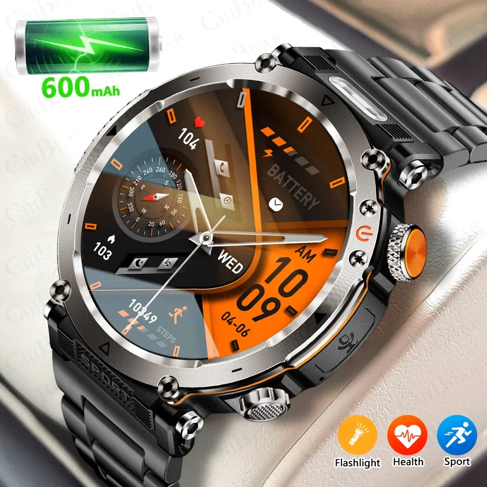 Outdoor Smartwatch for Men

1.7 Inch Smart Watch 2025

Bluetooth Call Smartwatch

GPS Smartwatch with Compass

600mAh Battery Smart Watch

Heart Rate & SpO₂ Smartwatch

IP68 Waterproof Sports Watch

Jooeniok Men's Smart Watch
