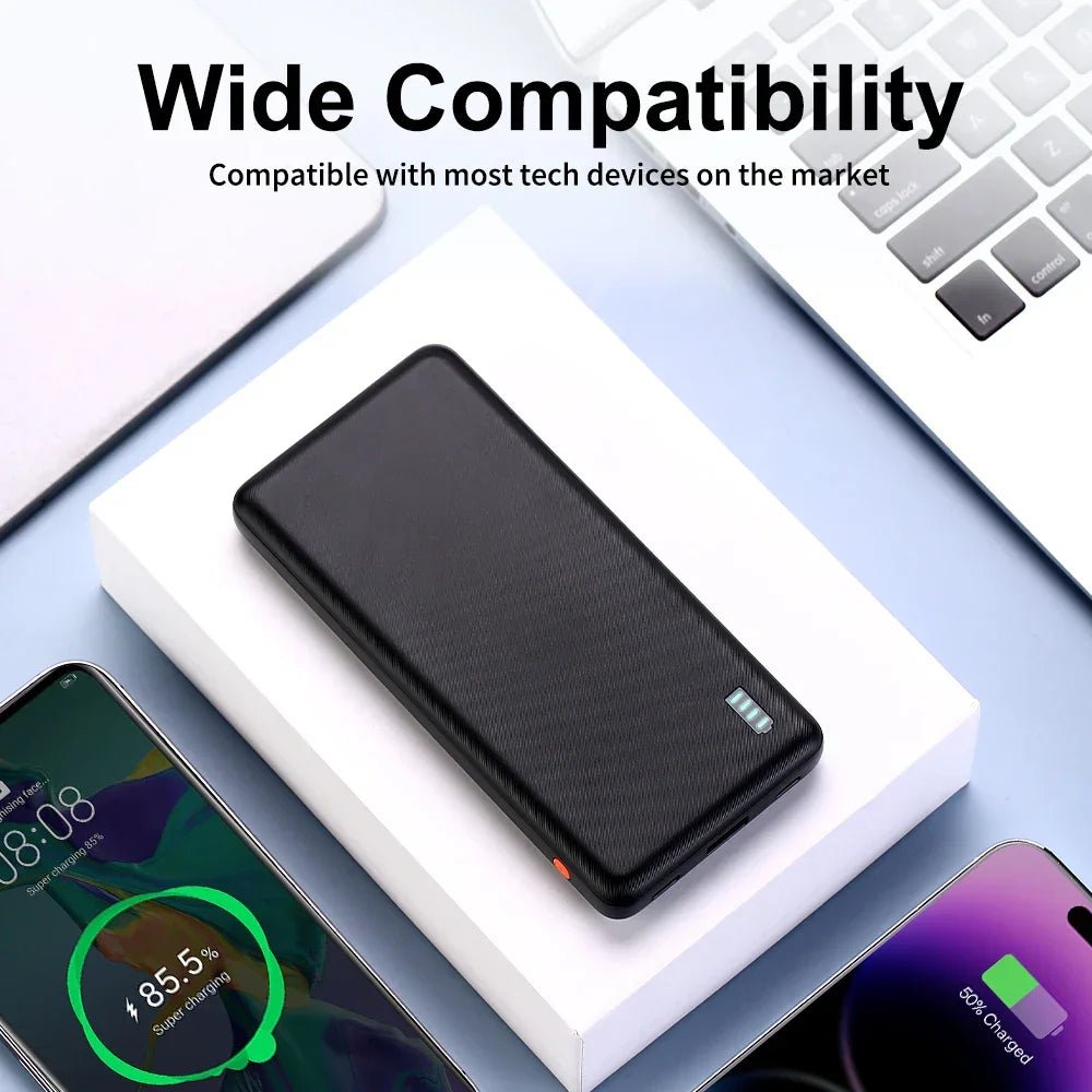 10000Mah Portable Power Bank, Outdoor Emergency Backup Battery Pack, Usb/Type - C Two - Way Charging/Micro, Suitable for Android, Android and Other Mobile Digital Equipment Category: Portable Power Bank - Evallys.com