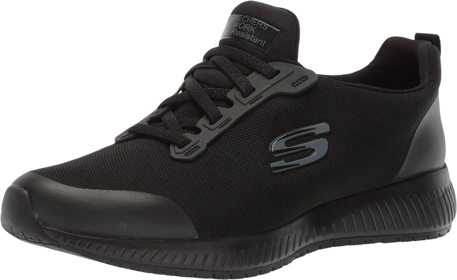 Skechers Women's Squad Sr Food Service Shoe 6 Wide Black - Evallys.com # #