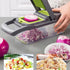 Donepart Vegetable Chopper 16 in 1 with Slicing Container 8 Blades Sink ABS and Stainless Steel Kitchen Accessories - Evallys.com # #