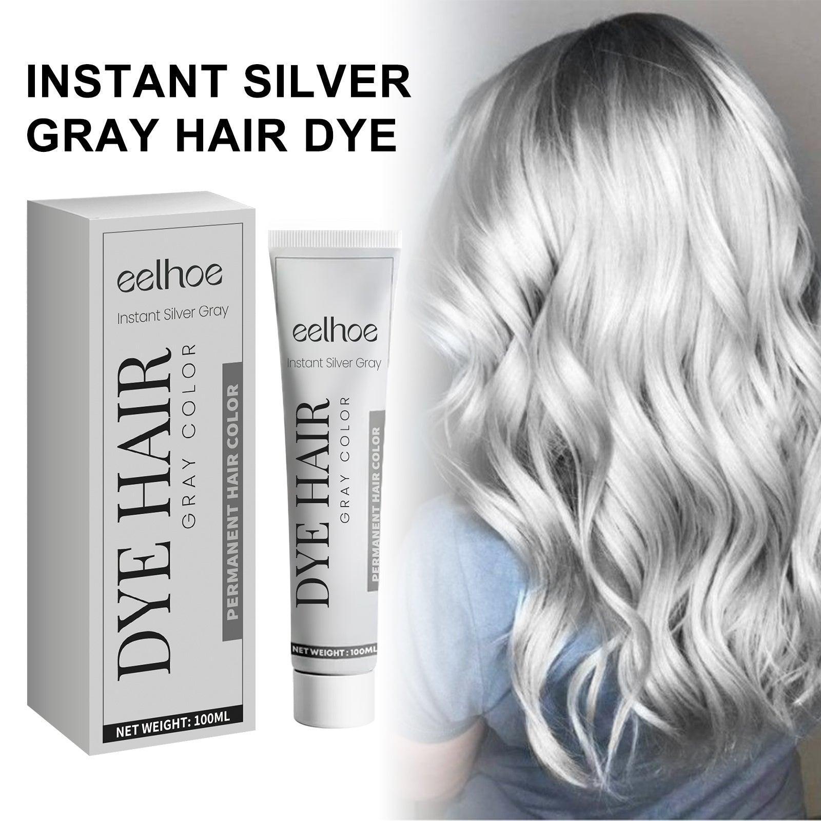 EELHOE Gray Hair Cream Natural Hair Color Long Lasting No Hair Damage Easy To Color Easy To Clean Tide Color Hairdresser - Evallys.com # #