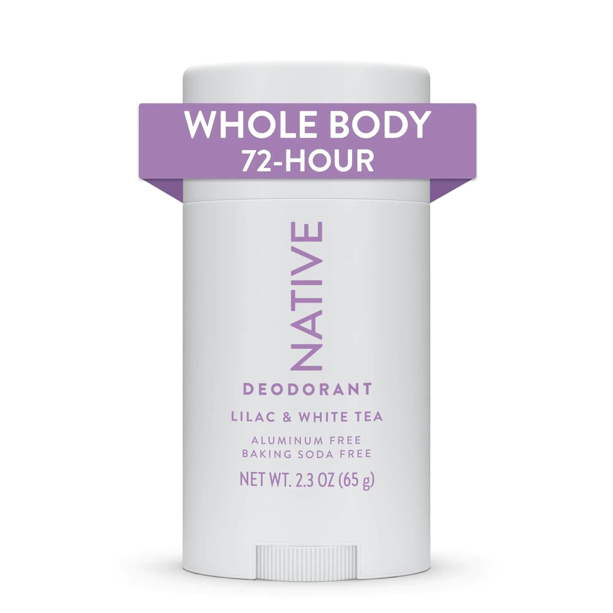 Native Whole Body Deodorant Stick Contains Naturally Derived Ingredients, Deodorant for Men and Women | 72 Hour Odor Protection, Aluminum Free with Coconut Oil and Shea Butter | Lilac & Tea Lilac & White Tea - Evallys.com # #