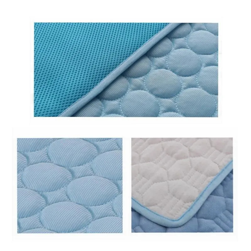 Pet Dog Cat Ice Silk Cold Nest Pad For Cooling In Summer - Evallys.com