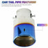 Car Exhaust Pipe Tip Rear Tail Throat Muffler Stainless Steel Round Accessories - Evallys.com # #