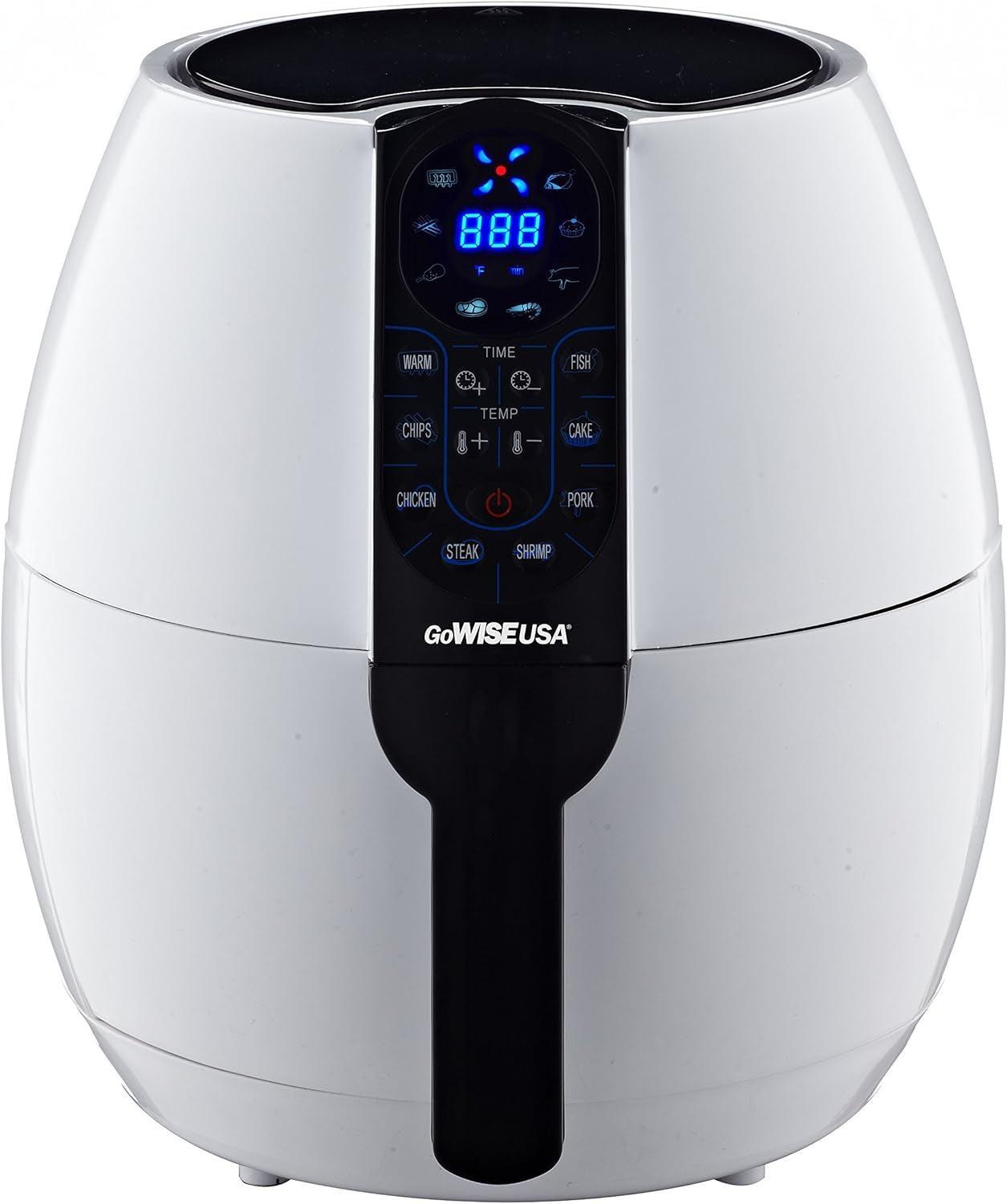 Gowise USA 3.7-Quart Programmable Air Fryer with 8 Cook Presets, GW22638 - Black - Evallys.com # #