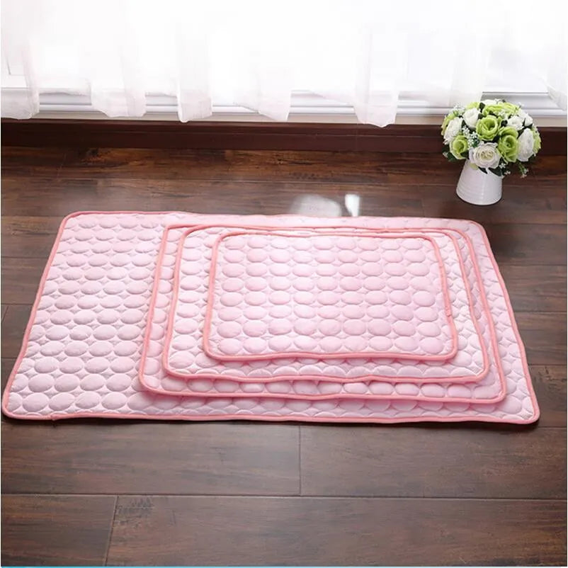 Pet Dog Cat Ice Silk Cold Nest Pad For Cooling In Summer - Evallys.com