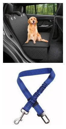 Dog Car Seat Cover View Mesh Pet Carrier Hammock Safety Protector Car Rear Back Seat Mat With Zipper And Pocket For Travel - Evallys.com