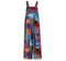 Patchwork Printed Button Suspender Jumpsuit - Evallys.com # #