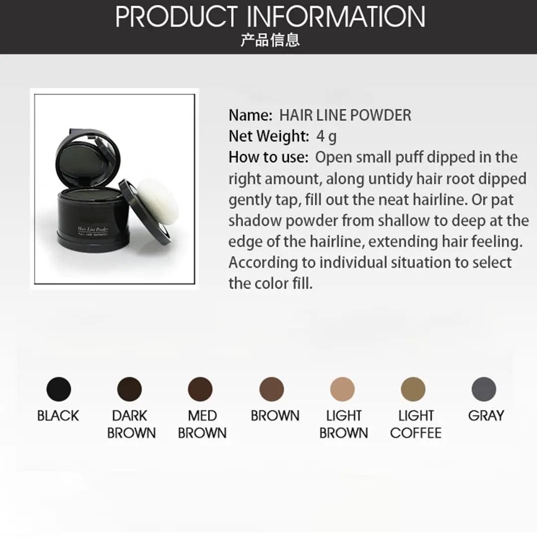 Hairline Powder (Blonde) - Instantly Conceal Gray Roots, Thin Hair Touch-Up, Hair Color Shadow Cover, 4g Blonde#001 - Evallys.com # #