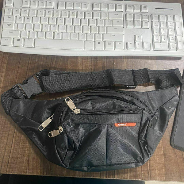 Waist Bag Fanny Pack For Men Women Hip Belt Bum Pouch Sport Travel Purse Unisex - Evallys.com # #