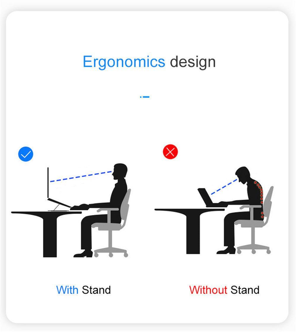 Folding Lifting Desktop Notebook Tablet Computer Stand - Evallys.com # #