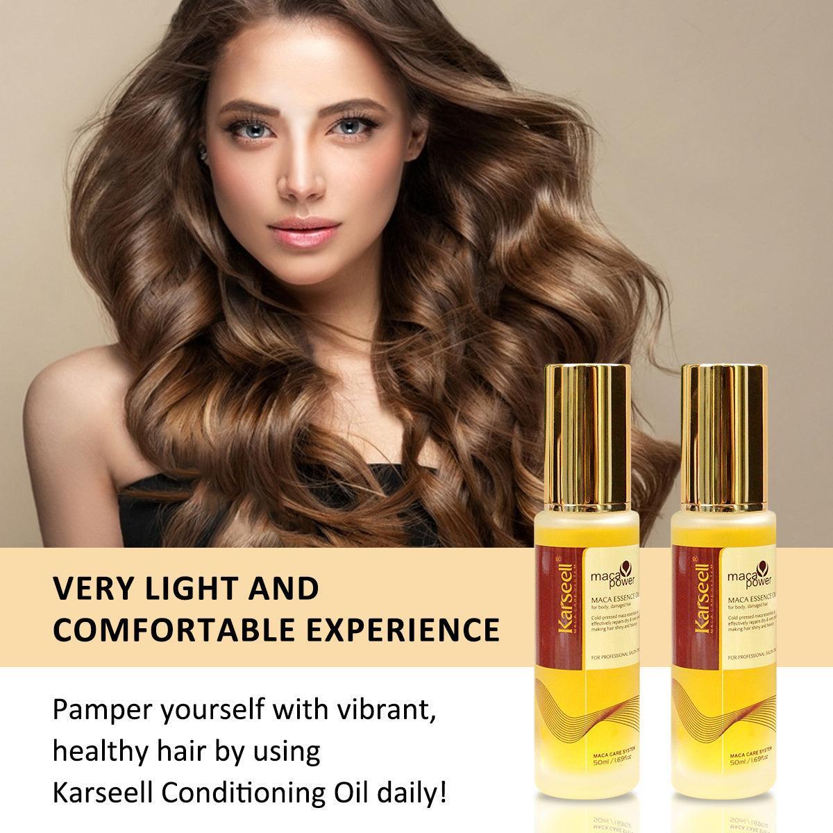 Karseell Argan Oil For Hair Repair Cold Pressed Lightweight Argan Oil Hair Serum For Dry Damaged Hair - Evallys.com # #