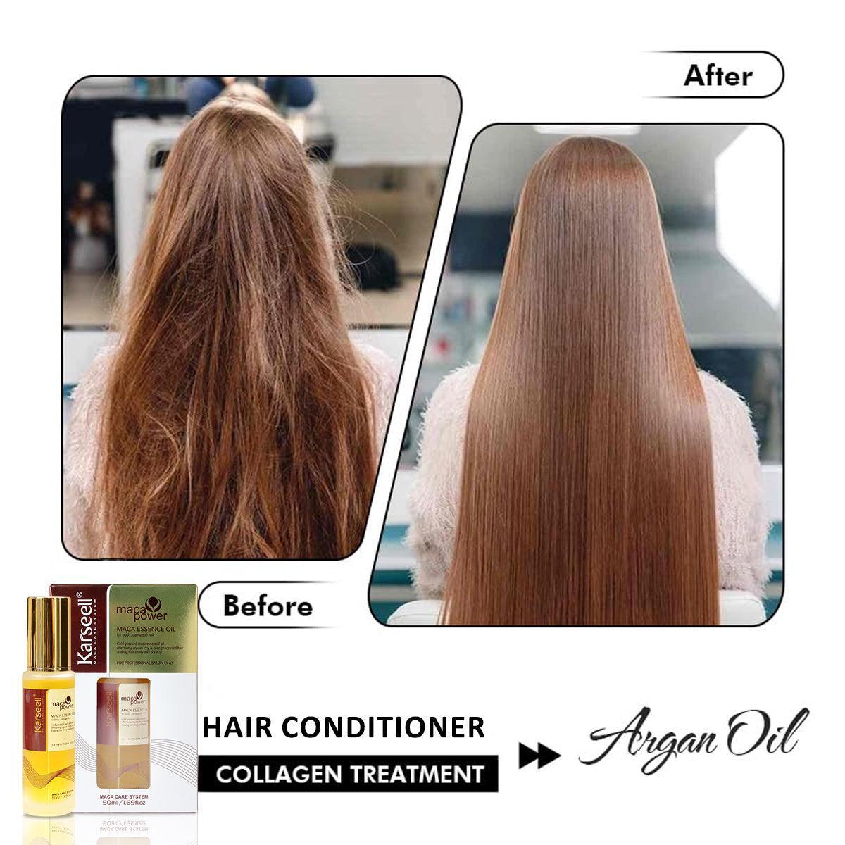 Karseell Argan Oil For Hair Repair Cold Pressed Lightweight Argan Oil Hair Serum For Dry Damaged Hair - Evallys.com # #