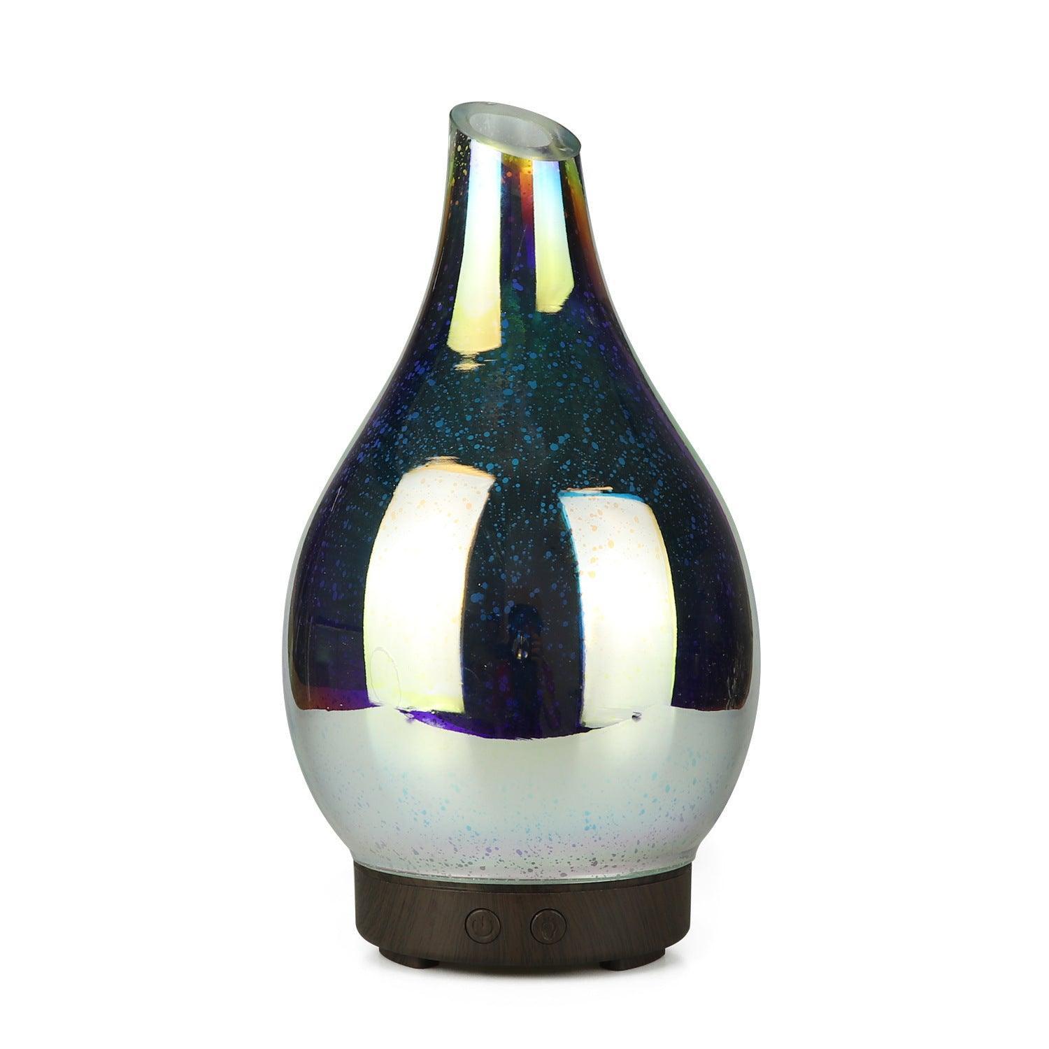 3D Glass Colorful Firework Essential Oil Lamp Aroma Diffuser - Evallys.com # #