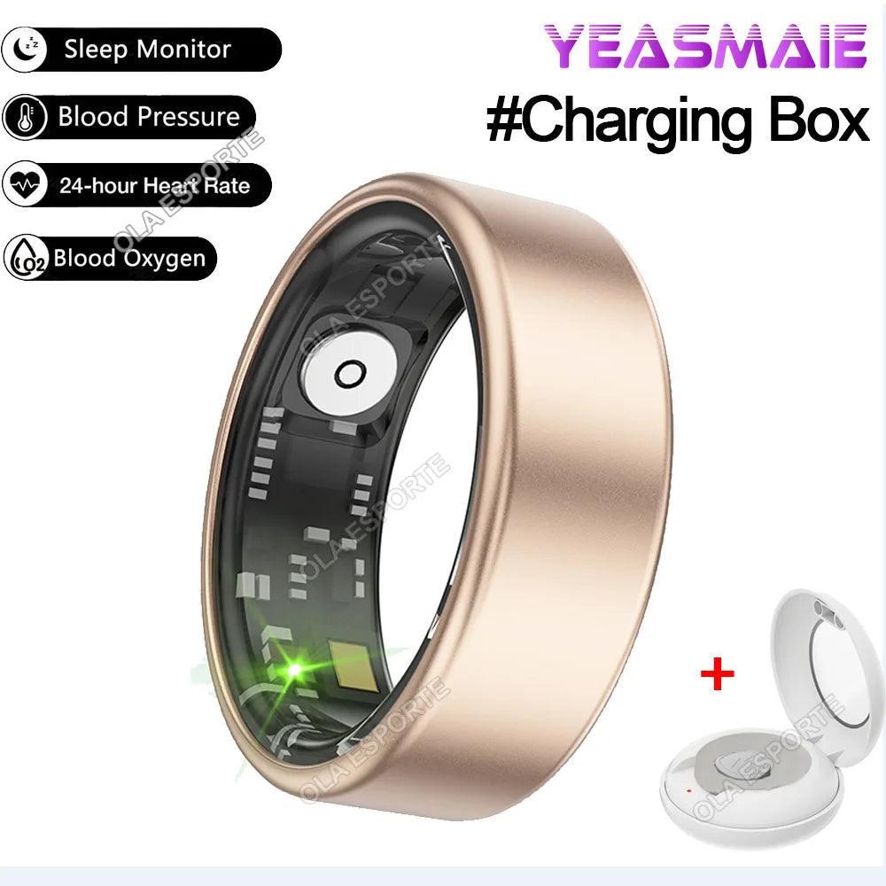 2024 for XIAOMI SAMSUNG Smart Ring Men Women Heart Rate Blood Oxygen Monitor IP68 & 5ATM Waterproof Smartring Multi-Sport Mode - Evallys.com # #