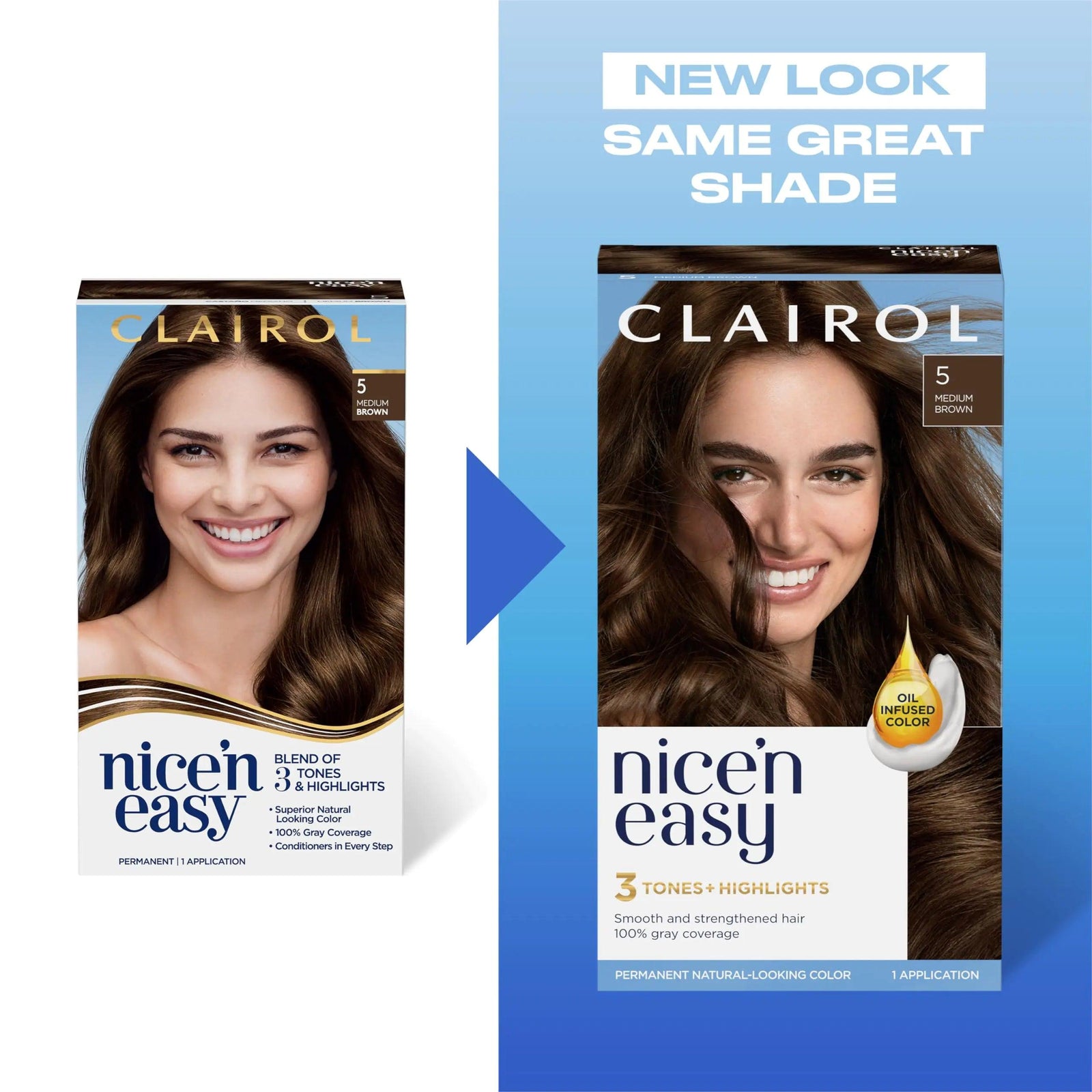 Clairol Nice'n Easy Permanent Hair Dye, 8 Medium Blonde Hair Color, Pack of 3 6.26 Fl Oz (Pack of 3) - Evallys.com # #