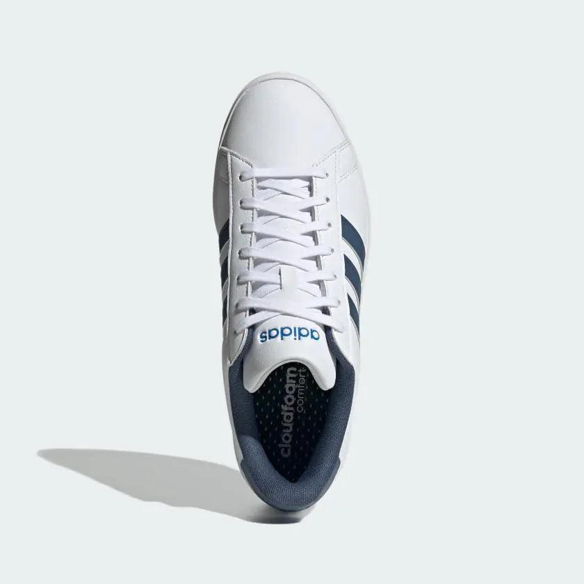 adidas Men's Grand Court 2.0 7 White/Preloved Ink/Bright Royal - Evallys.com # #