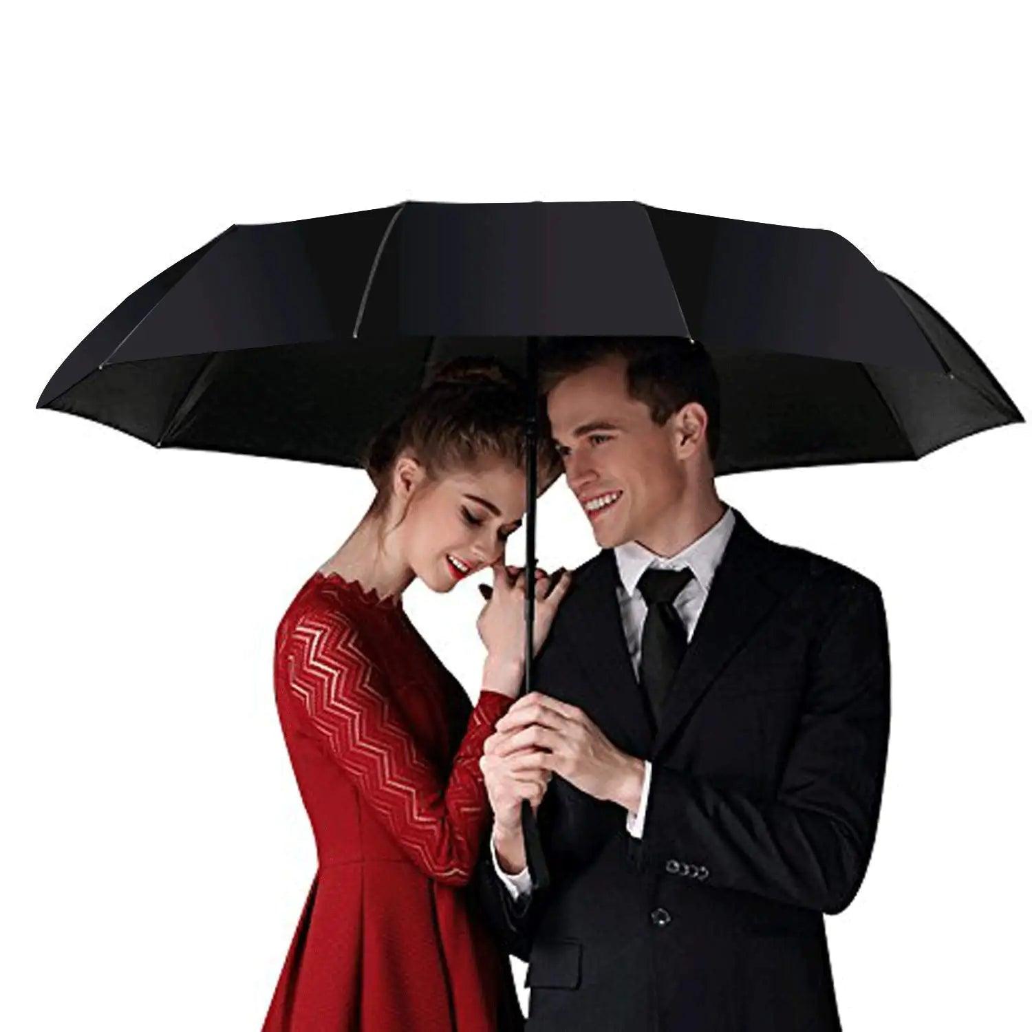 SIEPASA Windproof Travel Compact Umbrella-Automatic Umbrellas for Rain-Compact Folding Umbrella, Travel Umbrella Compact, Small Portable Windproof Umbrellas for Men Women Teenage. Black-54 Inch 54 Inch-1 Pack - Evallys.com # #