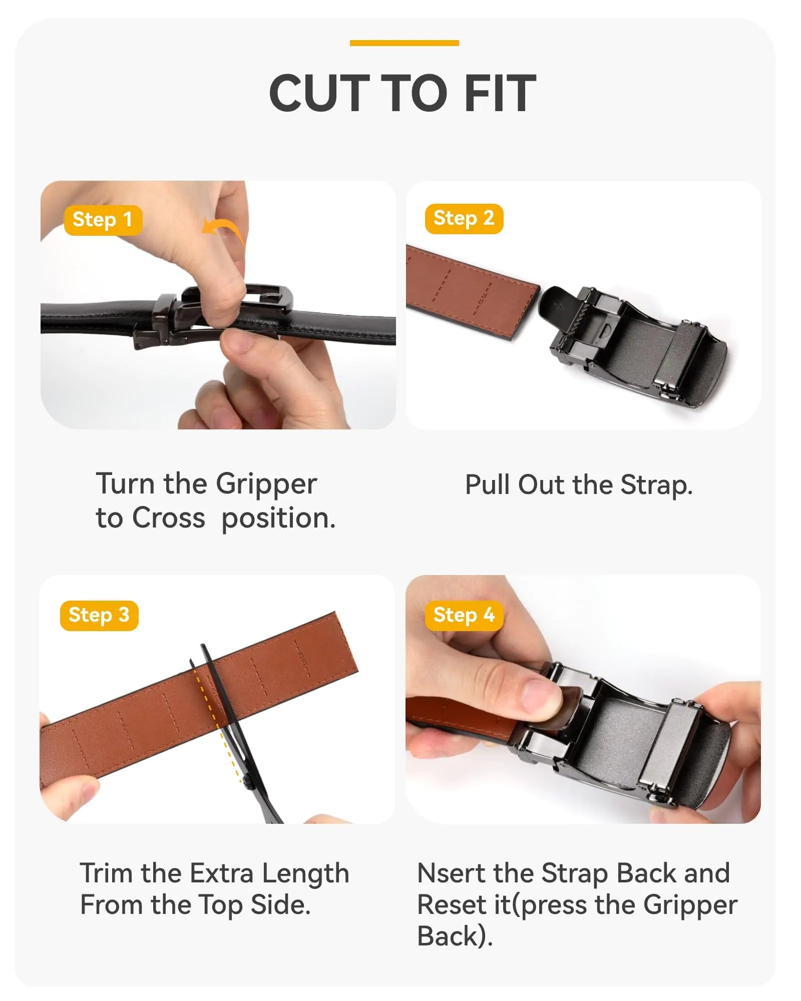 CHAOREN Mens belt - Mens Ratchet Belt Leather 1 3/8" for Dress Pant - Micro Adjustable Belt Fit Everywhere Black-2 32" to 38" Waist Adjustable - Evallys.com # #