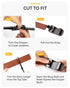 CHAOREN Mens belt - Mens Ratchet Belt Leather 1 3/8" for Dress Pant - Micro Adjustable Belt Fit Everywhere Black-2 32" to 38" Waist Adjustable - Evallys.com # #