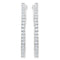 10KT White Gold 1/2 cttw Diamond Hoop Earrings (I-J, I2-I3) - Evallys.com # #