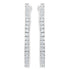 10KT White Gold 1/2 cttw Diamond Hoop Earrings (I-J, I2-I3) - Evallys.com # #