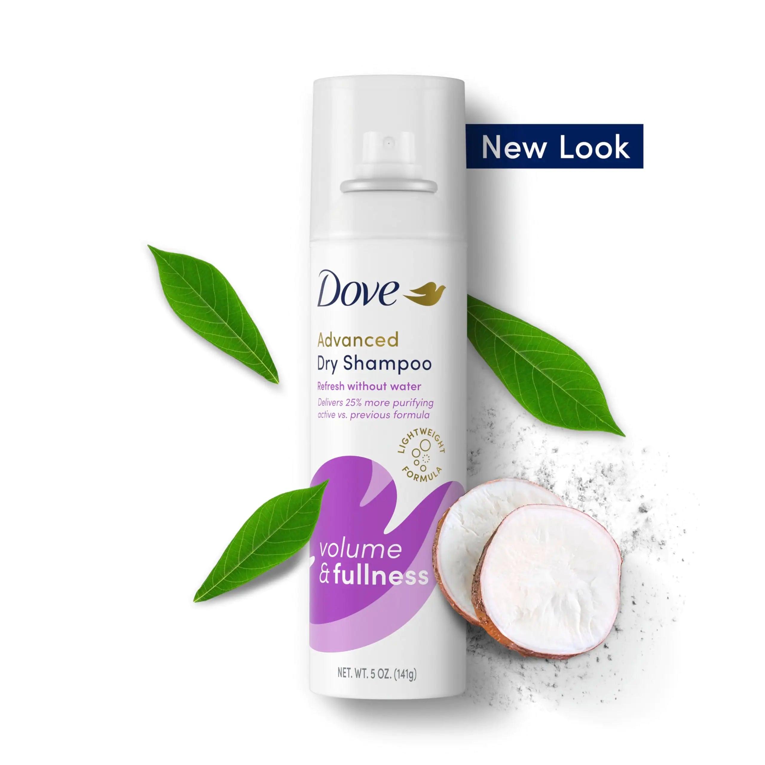 Dove Dry Shampoo Volume & Fullness 2 Count for Oily Hair for Refreshed Hair 5 oz 5 Ounce (Pack of 2) light clean scent - Evallys.com # #