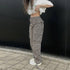 Viatabuna High Waisted Cargo Pants for Women Baggy Y2k Straight Wide Leg Pants with Pockets Streetwear Medium A-dark Grey - Evallys.com # #