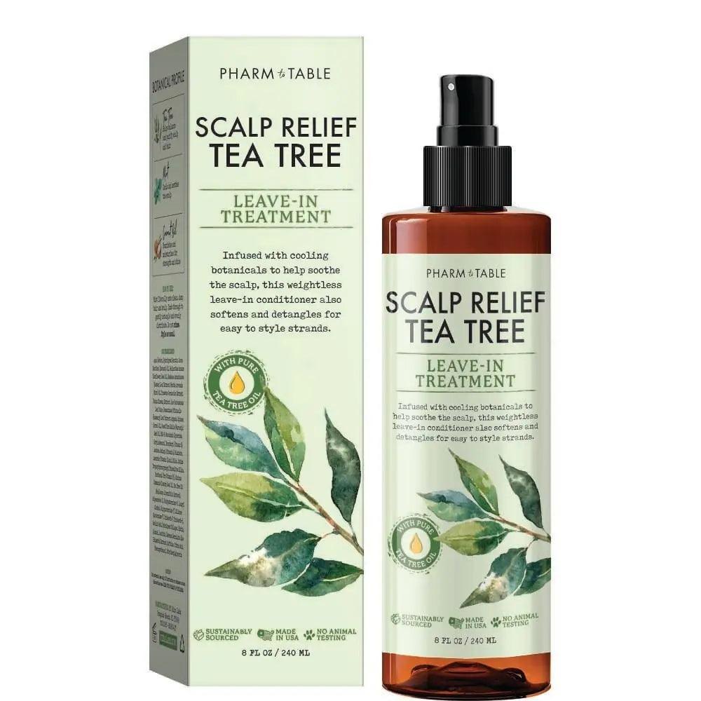 Scalp Relief Tea Tree Leave-In Conditioner, Relieve Itchy, Dry Scalp, Detangles Hair, 240ml/8 fl oz Invigorating tea tree and fresh mint 8 Fl Oz (Pack of 1) - Evallys.com # #