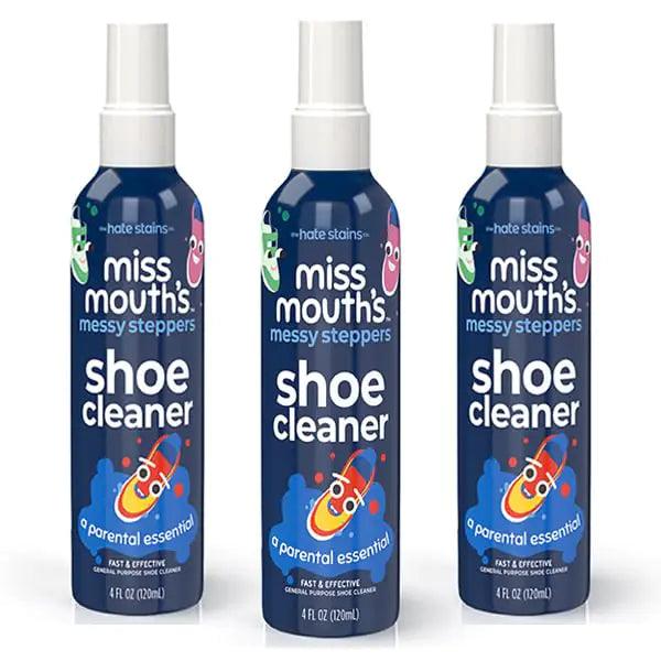 Miss Mouth's Messy Steppers Shoe Cleaner Kit - Sneaker Cleaner from the makers of Miss Mouth's Messy Eater Stain Treater Spray(3pack) - Evallys.com # #