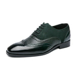 British Men's Low-top Lace-up Pointed Leather Shoes - Evallys.com # #