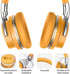 Silensys E7 Active Noise Cancelling, Bluetooth Headphones with Microphone Deep Bass Wireless, over Ear, Comfortable Protein Earpads, 30 Hours Playtime for Travel/Work, Yellow - Evallys.com # #