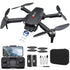 Kid Odyssey H16 Drone with Camera for Adults 4K, Foldable Drone for Beginners with Brushless Motor, Optical Flow Positioning, with 2 Batteries and Carrying Case - Evallys.com # #