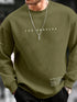 Manfinity Men Slogan Graphic Drop Shoulder Sweatshirt - Evallys.com