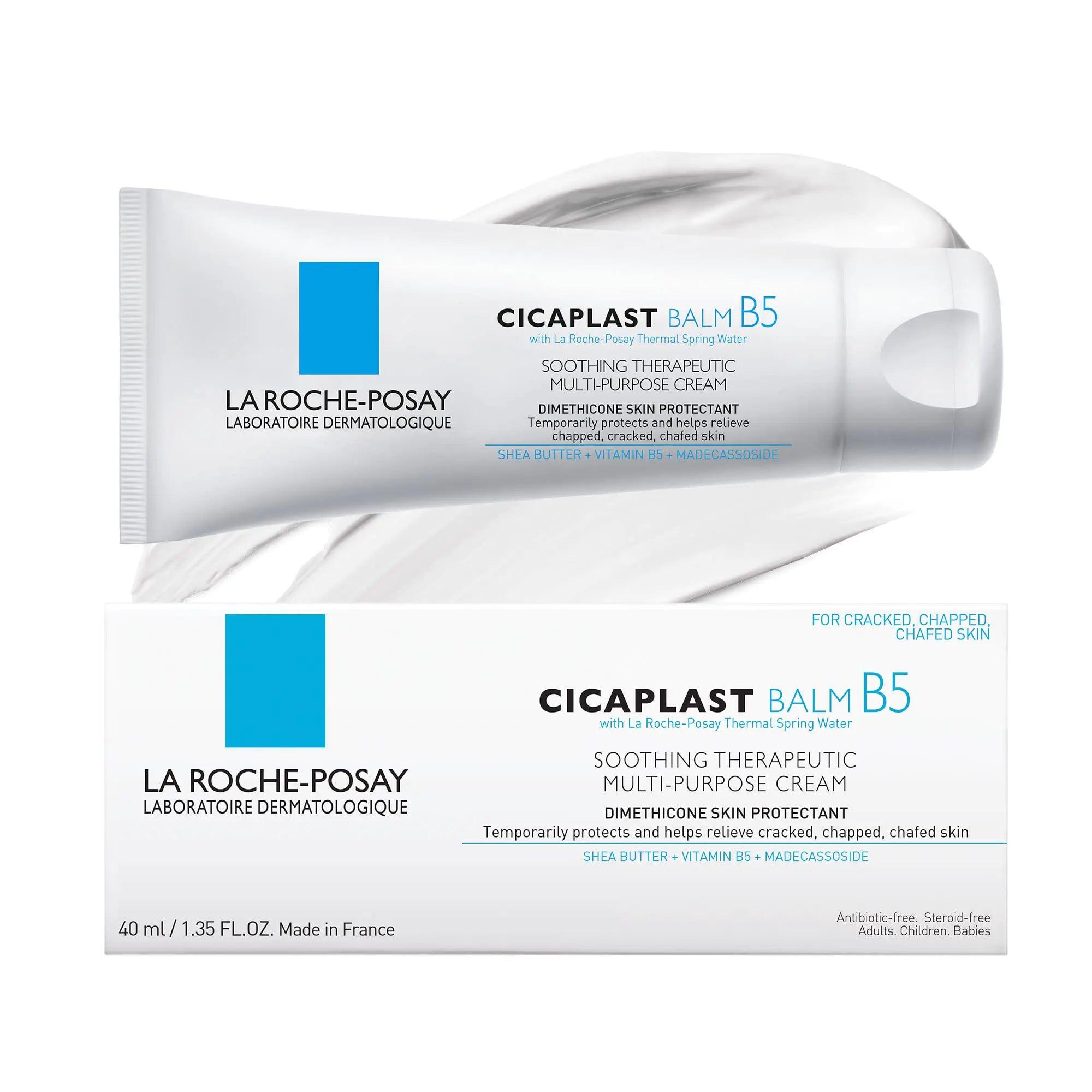 La Roche-Posay Cicaplast Balm B5,Healing Ointment and Soothing Therapeutic Multi Purpose Cream for Dry & Irritated Skin + Post Treatment Skin Protectant With SPF | Multi-Purpose Cream For Dry Skin 1.35 Fl Oz (Pack of 1) Non-SPF - Evallys.com # #